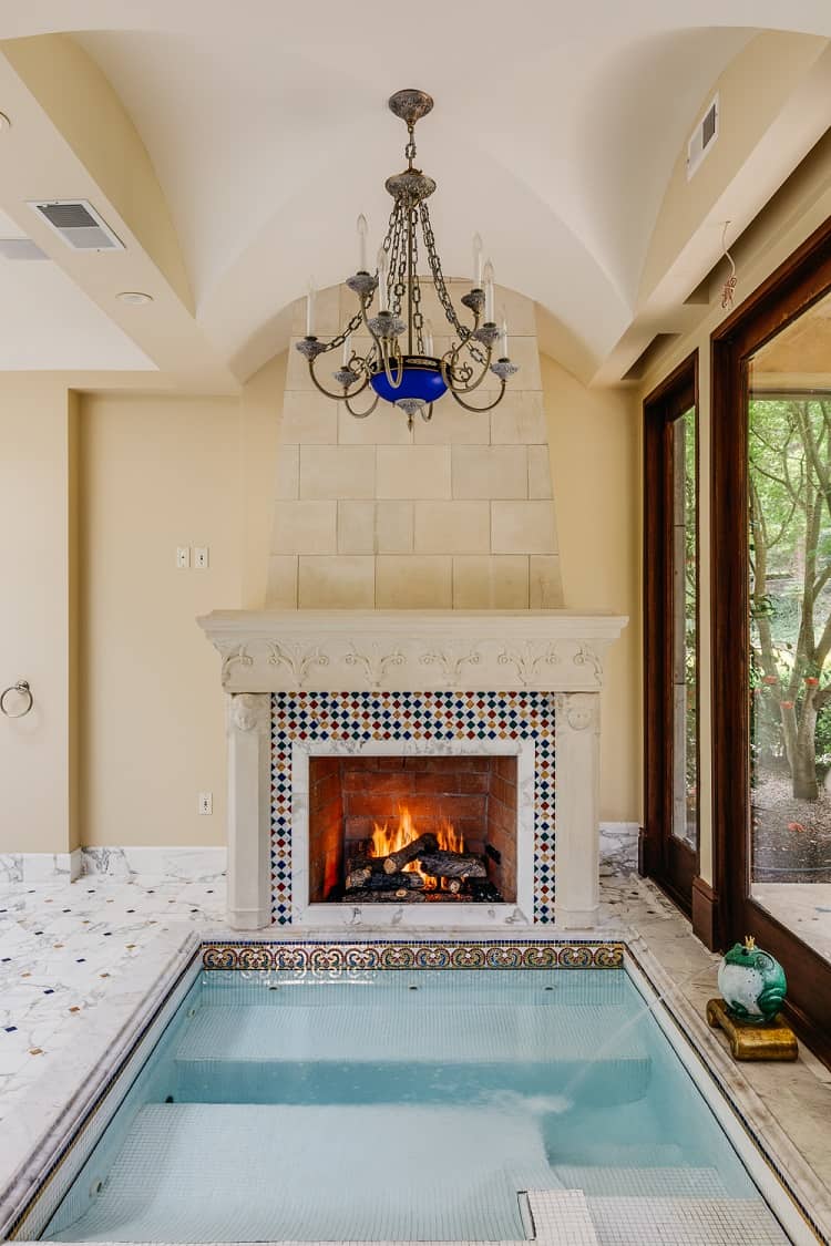 beautiful opulent fireplace