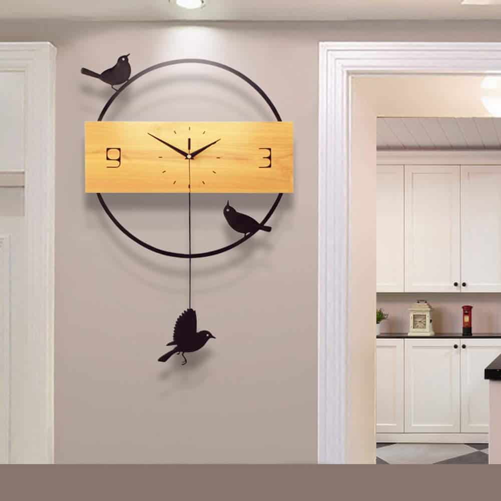 BuBu-Fu birds wall clock on Amazon